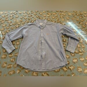 Coastal Cotton Classic Blue Gingham Men's Shirt